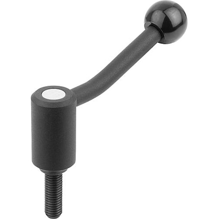 KIPP Adjustable Tension Levers, with external thread, inch, 20° K0108.4A71X40
